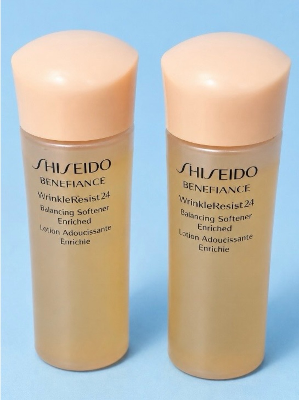 Shiseido Benefiance WrinkleResist24 Balancing Softener x 2 w/Free Makeup Bag